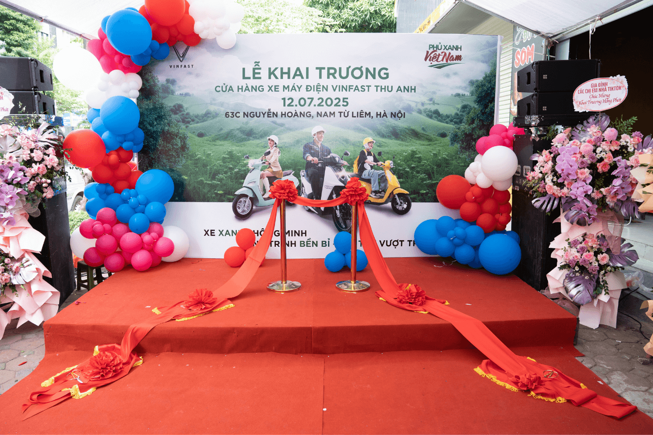 Mẫu backdrop khai trương