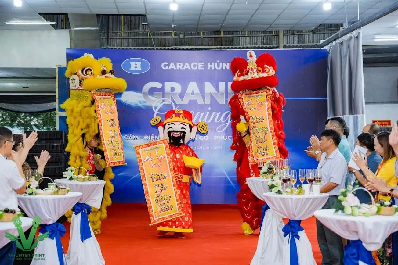 Băng rôn khai trương cửa hàng đẹp và nổi bật