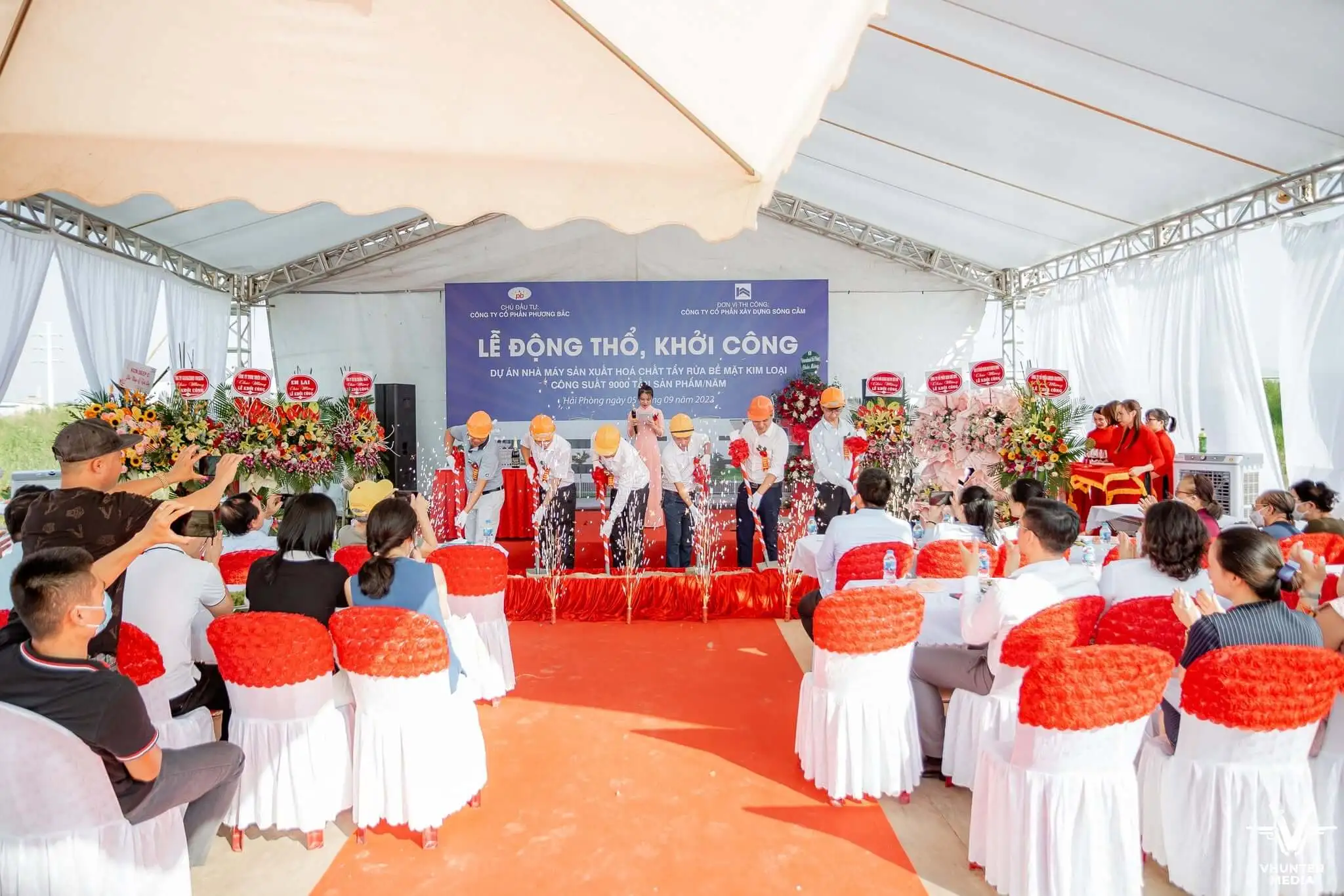 Nghi thức động thổ trong lễ khởi công dự án